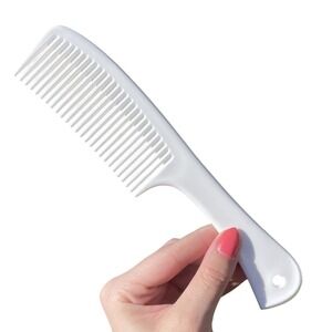 Pocket Purse Vintage UNBREAKABLE‎ Used Comb White Plastic 80s 90s USA